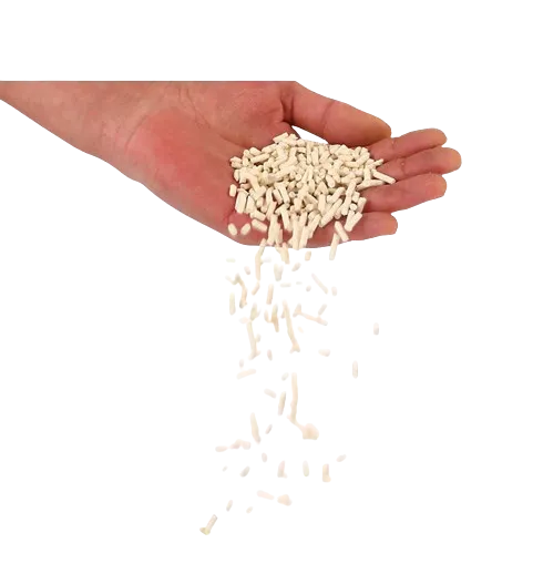Low Dust Tofu Cat Litter Demonstrated by Hand – No Visible Dust by ISEMIPET